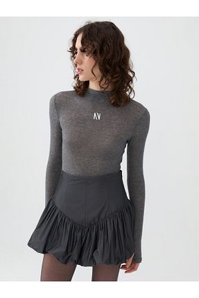 دامن طوسی زنانه پارچه Nocturne - کد 853403853