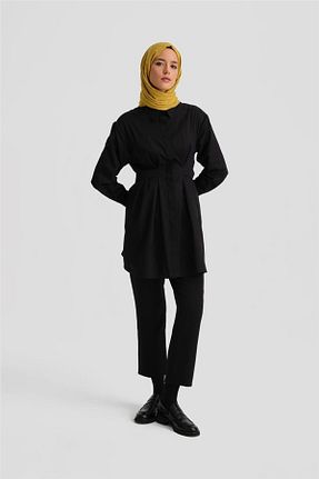 تونیک حجاب مشکی زنانه پلی استر Armine - کد 901690682