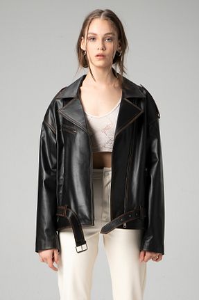 کاپشن مشکی زنانه Relaxed Dericlub - کد 333077823
