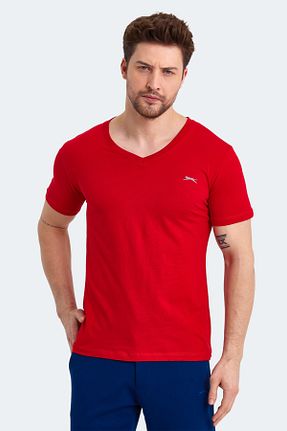تیشرت قرمز مردانه رگولار Slazenger - کد 683607515