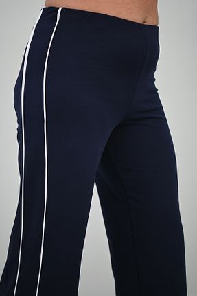 شلوار سایز بزرگ سرمه ای زنانه بافتنی Koza Butik - کد 900624176
