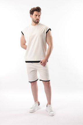 شلوارک و برمودا نباتی مردانه Straight Madmext - کد 900625930