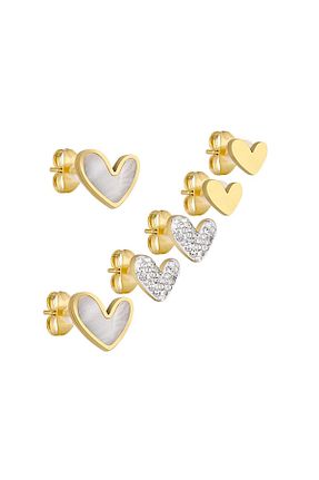 گوشواره استیل (فولاد) سفید استیل ضد زنگ Cacharel - کد 900596788