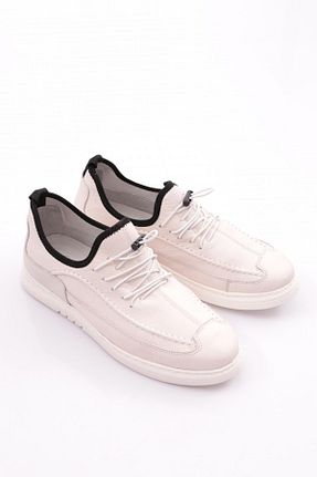 کفش اسنیکر سفید مردانه چرم اصل Dgn - کد 804172752