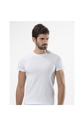 تیشرت سفید مردانه رگولار Türen - کد 143274177