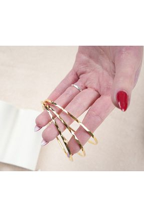 دستبند استیل (فولاد) طلائی زنانه استیل ضد زنگ Home - کد 900636864