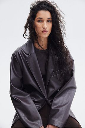 بادی طوسی زنانه یقه دوچرخه H&M - کد 901922330