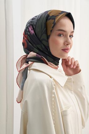 شال رنگی زنانه Poly Twill carell - کد 885189408