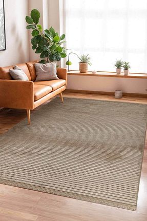 فرش قهوه ای زیره ضد لغزش Aden - کد 859047996