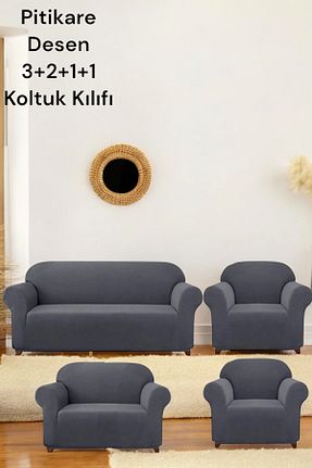 کاور مبل طوسی پلی استر MADAME BELLA - کد 901922147