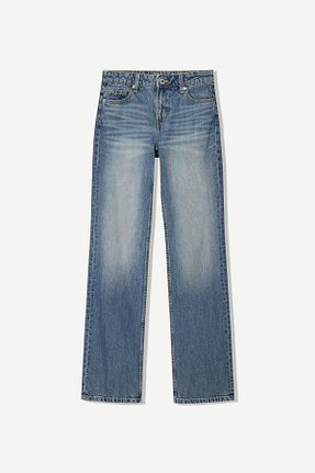 شلوار جین آبی زنانه رگولار Bershka - کد 900635887