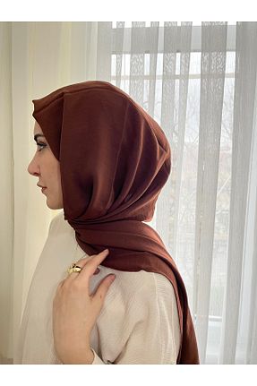 شال قهوه ای زنانه Medine İpeği quesha - کد 900639353