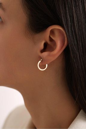 گوشواره طلا طلائی زنانه 14 عیار Tufanlar Kuyumculuk - کد 901930412