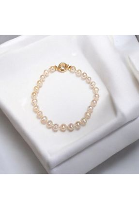 دستبند مروارید سفید مروارید آب شیرین Sadi mücevherat - کد 902388180
