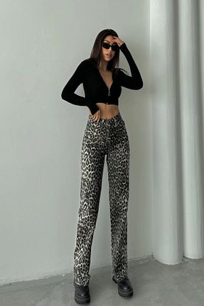 شلوار قهوه ای زنانه لیکرا Butikayandon - کد 900648930