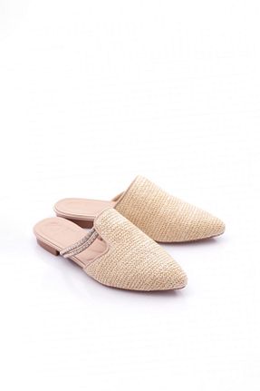 دمپائی بژ زنانه حصیر Dgn - کد 850000436