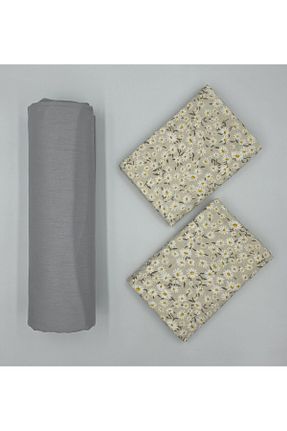 ست ملحفه دونفره طوسی پنبه ای pınarhome collectıon - کد 900664215