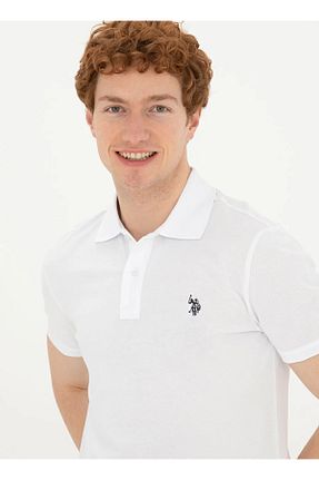تیشرت سفید مردانه اسلیم فیت U.S. Polo Assn. - کد 900675480