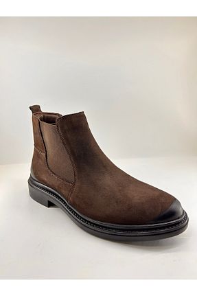 بوت / نیم بوت قهوه ای مردانه نبوک FKSHOES - کد 900681373