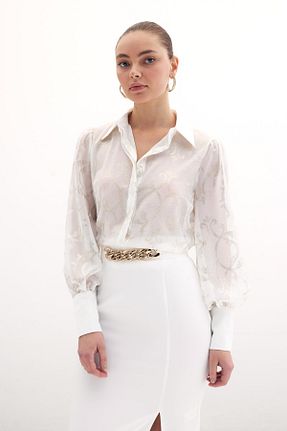 پیراهن نباتی زنانه رگولار Sateen - کد 900682432