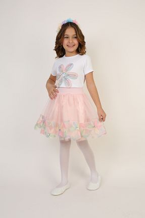 ست بالاتنه و پائین تنه صورتی بچه گانه پنبه ای Dıgıl Kids - کد 901993973