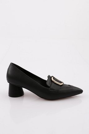 کفش پاشنه بلند کلاسیک مشکی زنانه چرم مصنوعی Dgn - کد 755323397