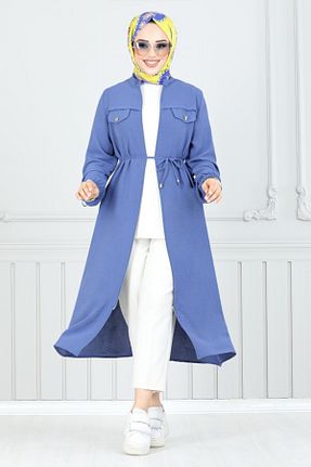 کلاه و ابایا سرمه ای زنانه بافت ModaMerve - کد 900755448
