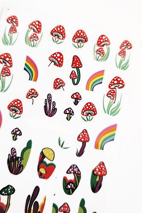 ناخن مصنوعی و اکسسوری قرمز Flash Tattoos - کد 772478924