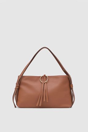 کیف دوشی قهوه ای زنانه چرم مصنوعی Shule Bags - کد 900814067