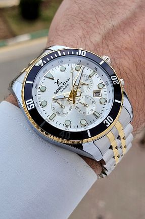ساعت مچی زرد مردانه 45 میلی متر Daniel Klein - کد 921878772