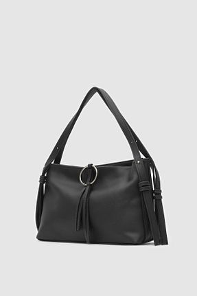 کیف دوشی مشکی زنانه چرم مصنوعی Shule Bags - کد 900823167