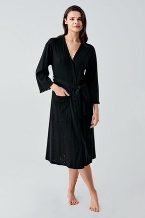 ربدوشام مشکی زنانه پنبه ای Artış - کد 900827400