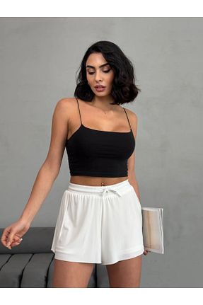 دامن سفید زنانه الاستین MERİCEY - کد 900829099