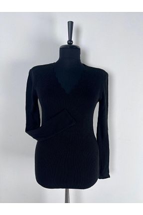 پلیور مشکی زنانه ساده SOFT - کد 900897702