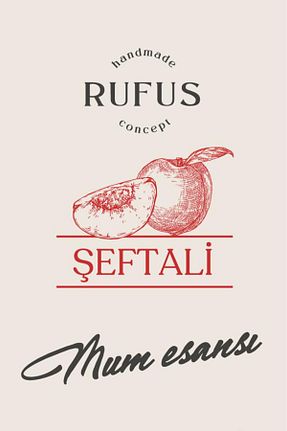 شمع نارنجی Şeftali RufusConcept - کد 346469553