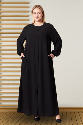 لباس سایز بزرگ مشکی زنانه Medine İpeği Ferace - کد 641094707
