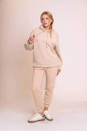سوئیشرت بژ زنانه ساده AFLOOW - کد 900829118