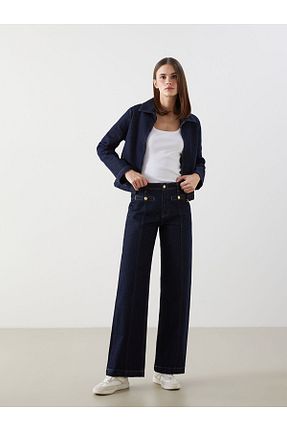 شلوار جین آبی زنانه پاچه گشاد LC Waikiki - کد 928753732