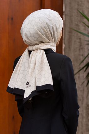 شال بژ زنانه Medine İpeği Vissona - کد 900842630