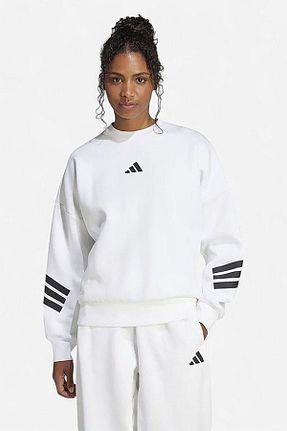 سوئیشرت اسپرت سفید زنانه رگولار adidas - کد 900851551