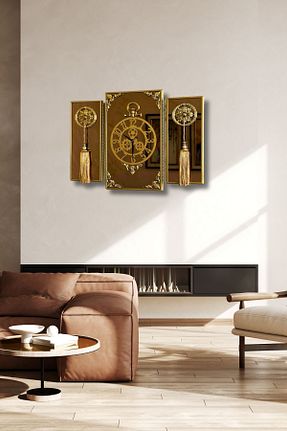 ساعت دیواری طلائی 38 x 60 byMelekoğlu - کد 108104442