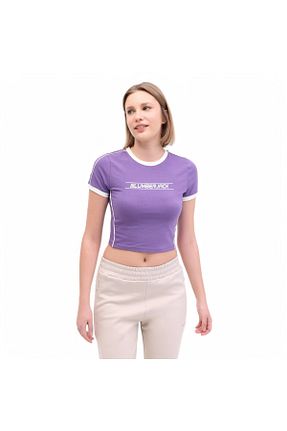 سوئیشرت اسپرت بنفش زنانه رگولار Lumberjack - کد 900897765