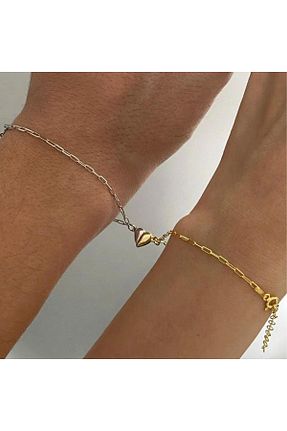 دستبند نقره طلائی زنانه 925 عیار Necati Gün - کد 901389224