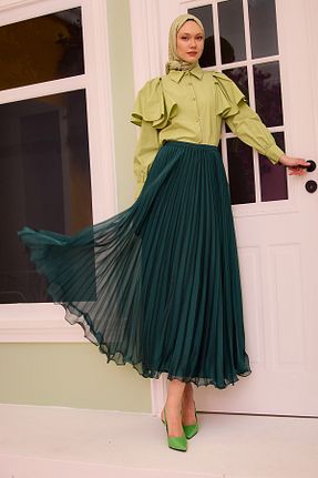 دامن حجاب سبز زنانه رگولار LOCCO - کد 900931525