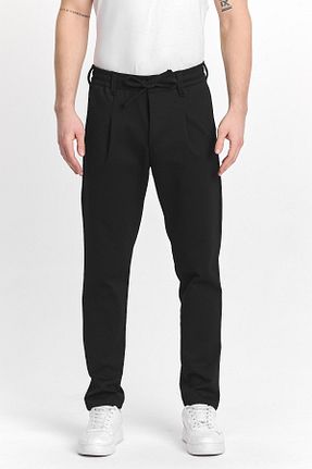 شلوار مشکی مردانه پلی استر DAMGA JEANS - کد 901090144