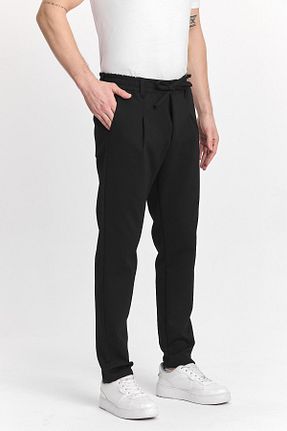 شلوار مشکی مردانه پلی استر DAMGA JEANS - کد 901090144
