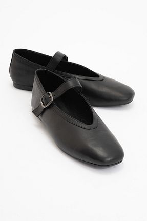 بابت مشکی زنانه چرم خالص luvishoes - کد 900931737