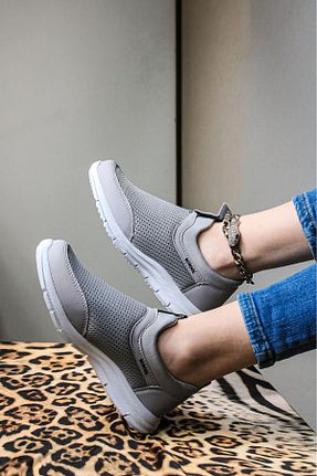 کفش کژوال طوسی زنانه چرم مصنوعی Afşin - کد 889984211