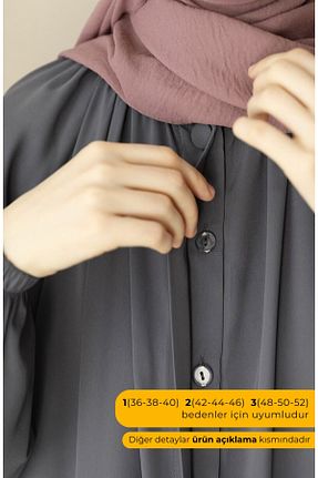 کلاه و ابایا طوسی زنانه پنبه پلی استر suhneva - کد 805783303