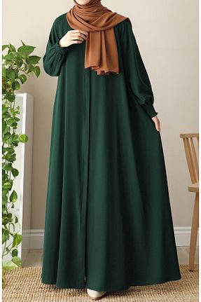 کلاه و ابایا سبز زنانه پنبه پلی استر suhneva - کد 740190826
